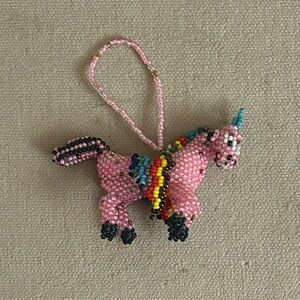 Colourful Beaded Unicorn Ornament
